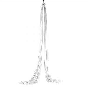 white Low Stretch Aerial SIlks