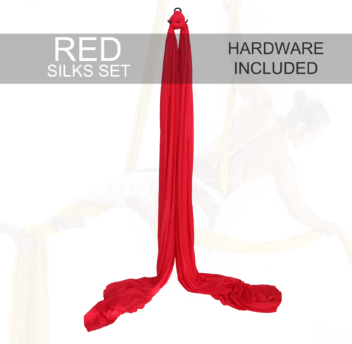 red aerial silks for sale