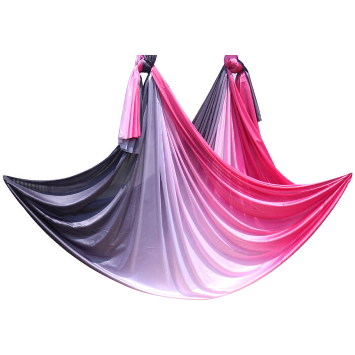 pink black ombre aerial yoga hammocks for sale