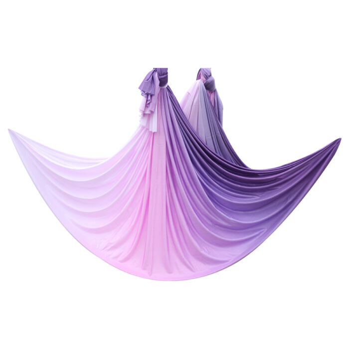 purple white ombre aerial yoga hammocks for sale