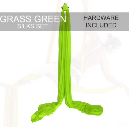 grass green aerial silks for sale