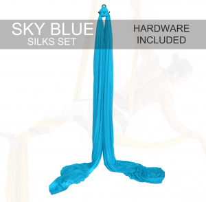 sky blue aerial silks for sale