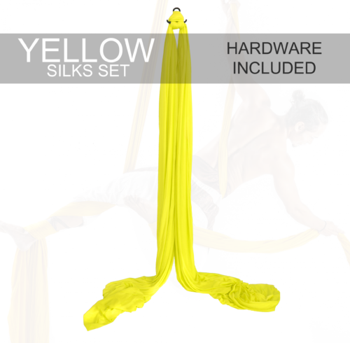 yellow aerial silks for sale