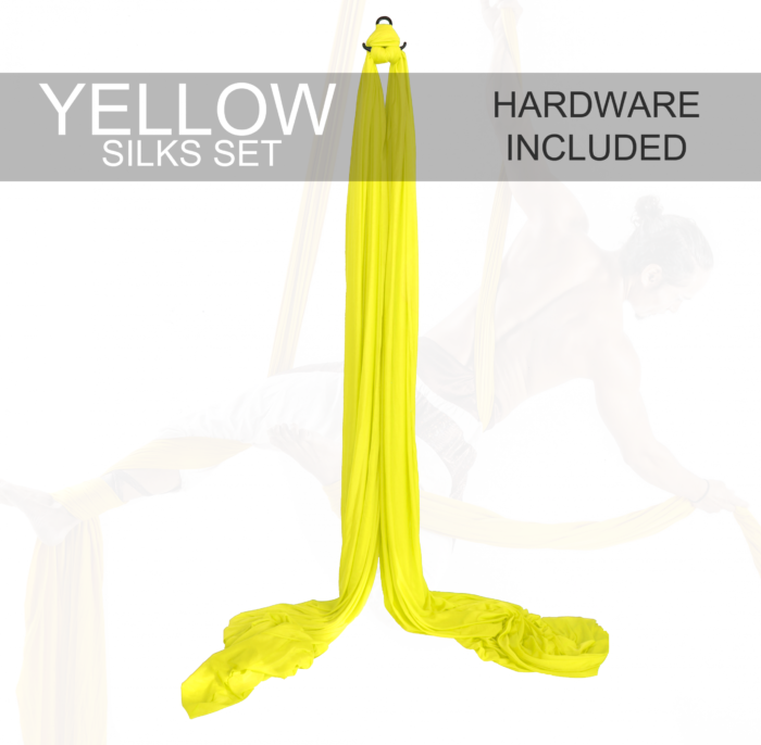 yellow aerial silks for sale
