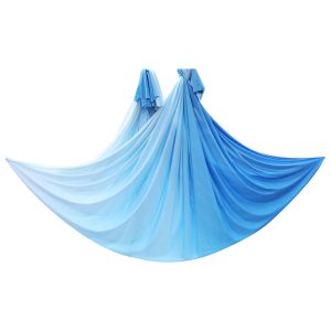 Blue white Ombre aerial yoga hammocks for sale